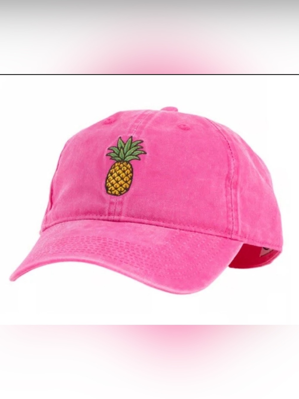 Ron Jon Surf Shop women’s pink pineapple Baseball hat Bright Fusion NEW
